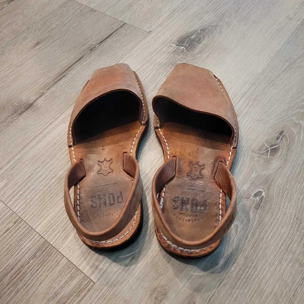 PONS Leather Classic Avarca Sandals - Picture 3 of 4